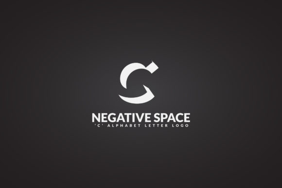 C Negative Space Logo