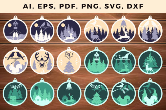 Decor Christmas Laser Cut 3D SVG Ideas