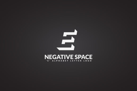 E Negative Space Logo