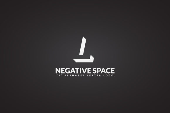 L Negative Space Logo