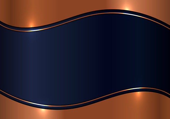 Template 3D Wave Gold Metal Texture for Design