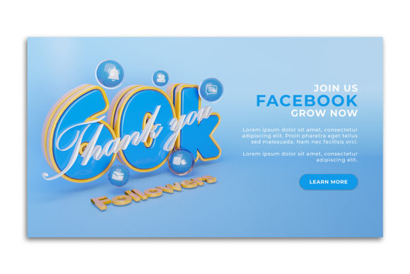 Thank You 60k Followers Web Banner
