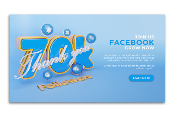 Thank You 70k Followers Web Banner Design