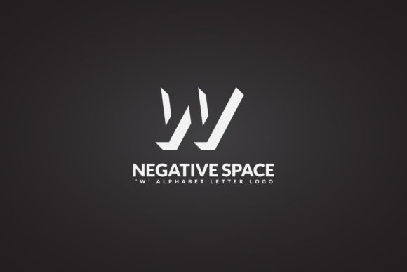 W Negative Space Logo