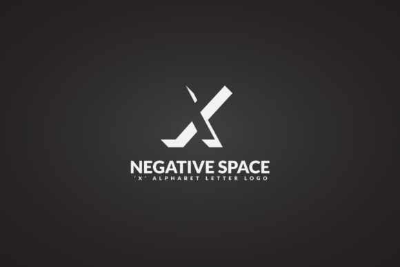 X Negative Space Logo
